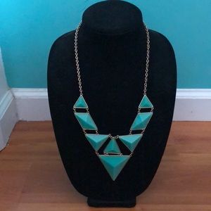 Turquoise fashion statement necklace
